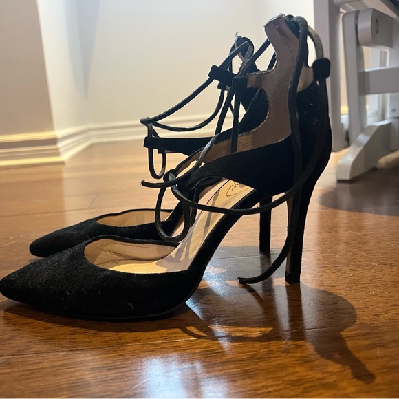 Browns Black lace up sexy heels - Picture 3 of 3